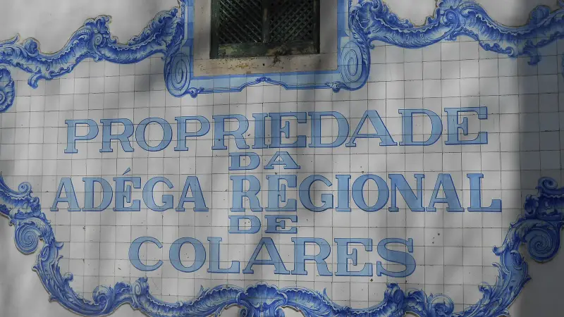Painel de azulejos da Adega Regional de Colares