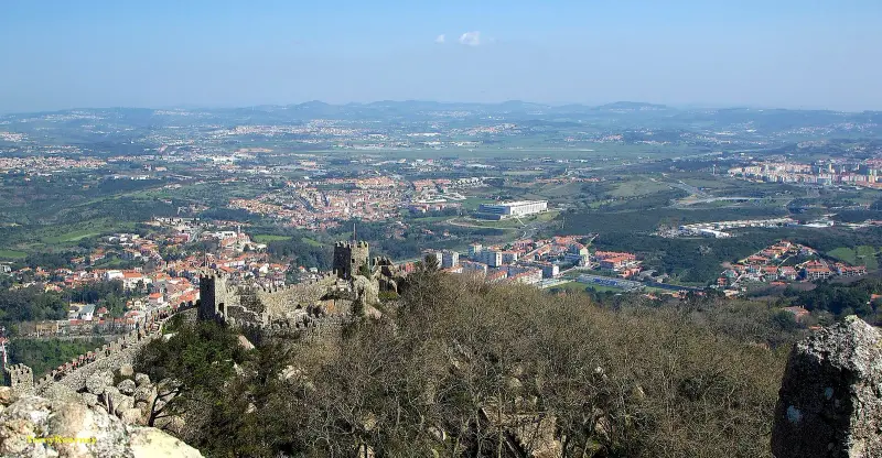 Casas e ruas do centro histórico de Sintra